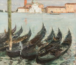 Eugène Laurent Vail (American/French, 1857-1934)      Etude Venice