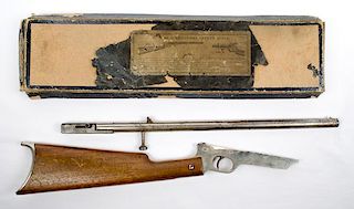 **H.M. Quackenbush Safety Cartridge Rifle with Original Box 