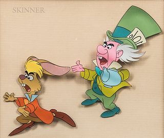 Walt Disney Studios (American, 20th Century)      Cel from Alice in Wonderland: The Mad Hatter and March Hare