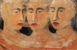 David Harouni (American, b. 1962)      Untitled (Three Faces)