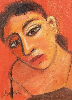 David Harouni (American, b. 1962)      Untitled (Inclined Head of a Woman)