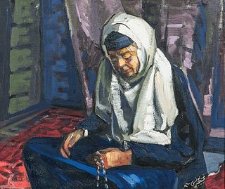 Najib Younis (Iraqi, 1930-2007)      Arab Woman