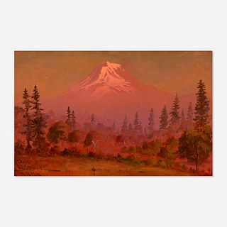 James Everett Stuart, Smoky Sunset, Mount Adams from Klickitat, Washington