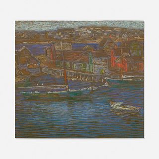 Charles Kaelin, Boats at Wharf