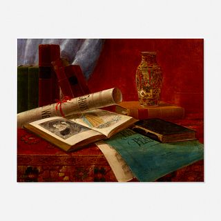 Nicholas Alden Brooks, Still Life with Godey's Lady's Book and Sheet Music