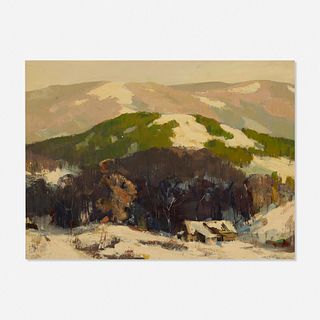 Jay Hall Connaway, Snowy Mountain Landscape