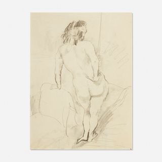 Jules Pascin, Female Figure Study Seen from Behind