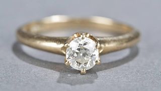 .38 ct diamond ring set in 14kt yellow gold