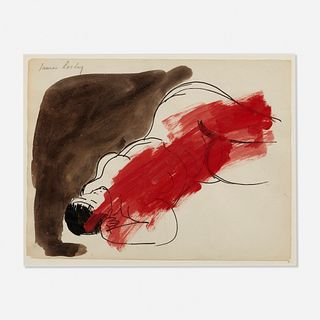 James Lechay, Nude with Red and Black