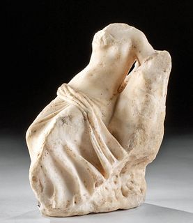 Hellenistic Marble Torso of Reclining Aphrodite