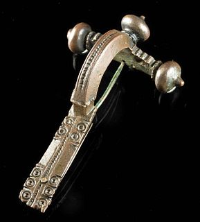 Roman Brass Crossbow Fibula w/ Attractive Details