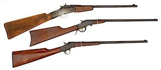 Assorted Single Shot Rifles, Lot of Three 