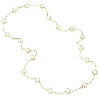 Van Cleef & Arpels Vintage Alhambra Long Necklace, 20 Motifs