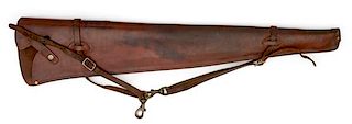 Leather Rifle Scabbard for Bolt-Action  