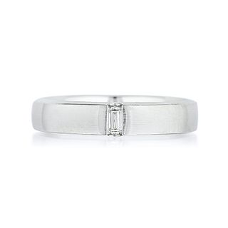 Tiffany & Co. Essential Band Satin Finish Diamond Men's Ring