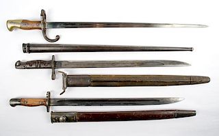 Assorted Bayonets, Lot of Three 