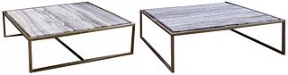 Marble and Metal Coffee Tables