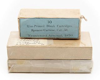 Three Boxes Spencer Blank Cartridges 