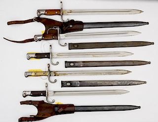 Argentine Assorted Bayonets, Lot of Five 