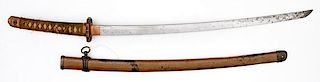 Japanese WWII Edo Period Katana Sword 