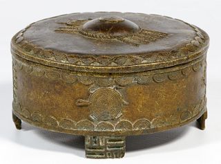 African Tribal Bronze Box
