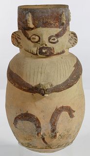 Pre-Columbian Chancay Effigy Jar