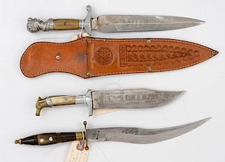 Mexican Bowie Knives, Lot of Three 