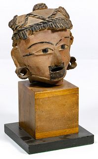 Pre-Columbian Classic Veracruz Head Fragment