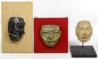 Pre-Columbian Style Stone Mask Assortment