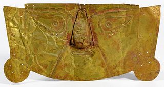 South American Sican Style Funerary Mask