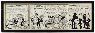 Al Capp (American, 1909-1979) 'Lil' Abner' Ink and Acetate on Paper Comic Strip