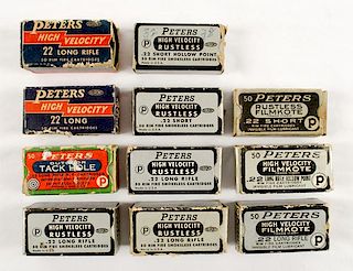Peters .22 Caliber Ammo, Lot of Eleven 