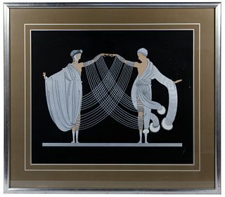 Erte (Romain de Tirtoff) (Russian / French, 1892-1990) 'Marriage Dance' Serigraph