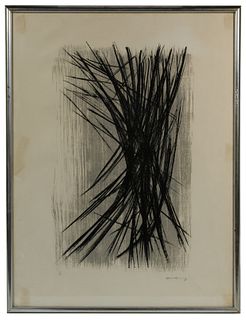 Hans Hartung (French / German, 1904-1989) 'L10' Lithograph