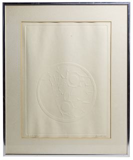 Ralph Moffett Arnold (American, 1928-2006) 'Orbit' Intaglio Print