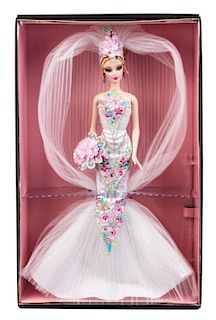 A Gold Label Bob Mackie Couture Confection Bride Barbie