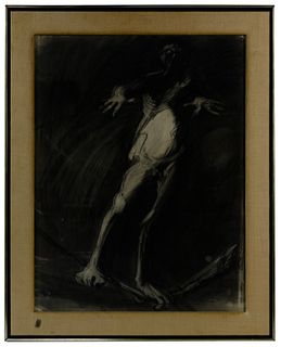 Arlan (20th Century) Charcoal on Paper