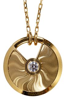 Cartier 18k Yellow Gold and Diamond 'Amulette de Cartier' Pendant and Necklace