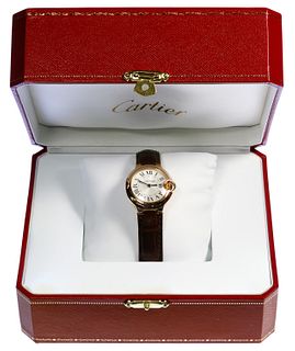 Cartier 18k Pink Gold 'Ballon Bleu de Cartier' Automatic Wrist Watch