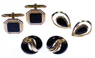 14k Gold Earring and Cufflink Assortment