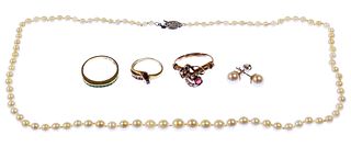 18k Gold and 14k Gold Jewelry Assortment