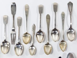 Sterling, Coin and European Silver Flatware Assortment