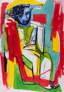 Sandro Chia (Firenze 1946)  - Seated man, 1995