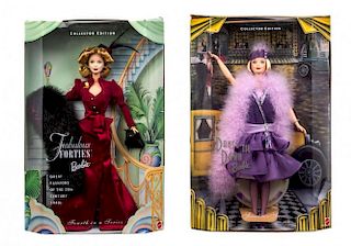 Two Collector Edition Great Fashions of the Twentieth Century Barbies