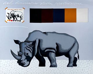 Concetto Pozzati (Vo 1935-Bologna 2017)  - Rhinoceros