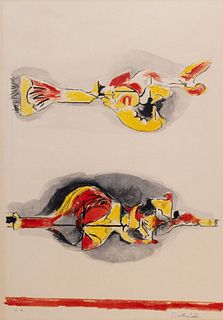 Graham Sutherland (Londra 1903-Kent 1980)  - Formes volantes et flottantes, 1974