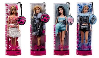 Eight Fashion Fever Barbies