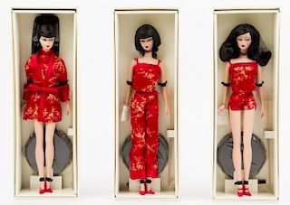 Three Gold Label Silkstone Fashion Model Collection Barbies
