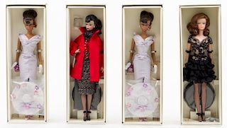 Four Silkstone Fashion Model Collection Barbies