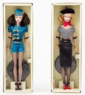 Two Gold Label Silkstone Fashion Model Collection Barbies